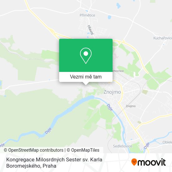Kongregace Milosrdných Sester sv. Karla Boromejského mapa