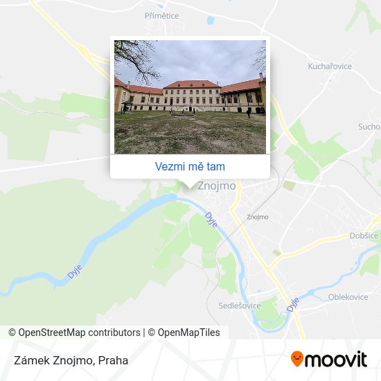Zámek Znojmo mapa