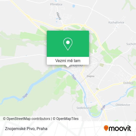 Znojemské Pivo mapa