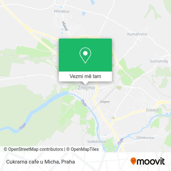 Cukrarna cafe u Micha mapa