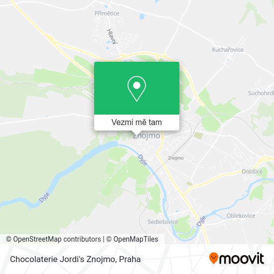 Chocolaterie Jordi's Znojmo mapa