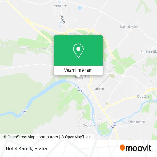 Hotel Kárník mapa