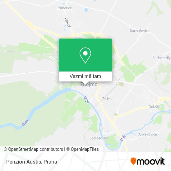Penzion Austis mapa