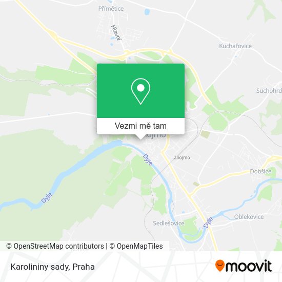 Karolininy sady mapa