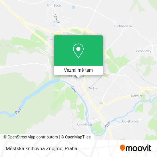 Městská knihovna Znojmo mapa
