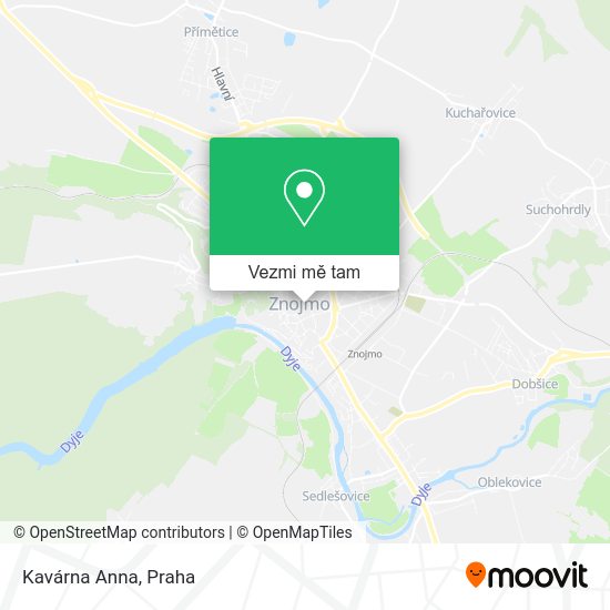 Kavárna Anna mapa