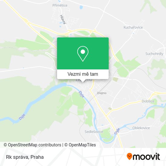 Rk správa mapa