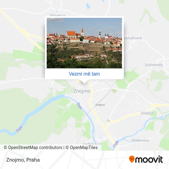 Znojmo mapa