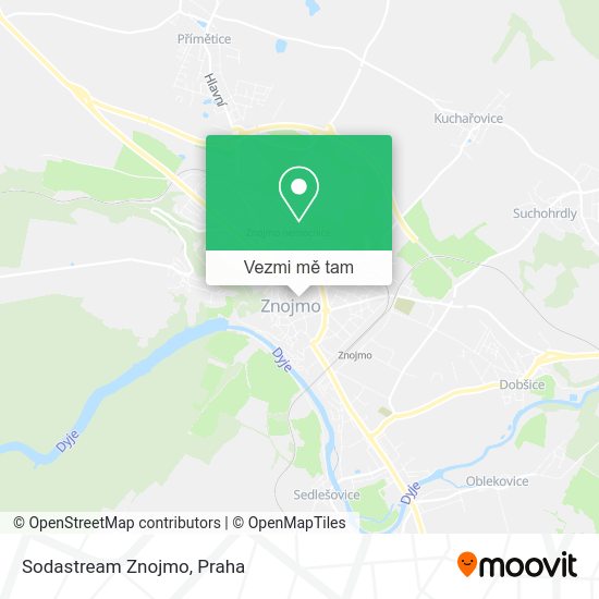 Sodastream Znojmo mapa