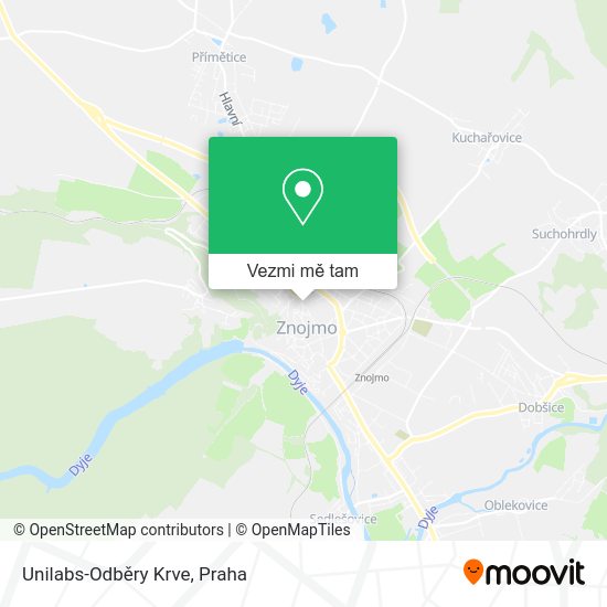 Unilabs-Odběry Krve mapa