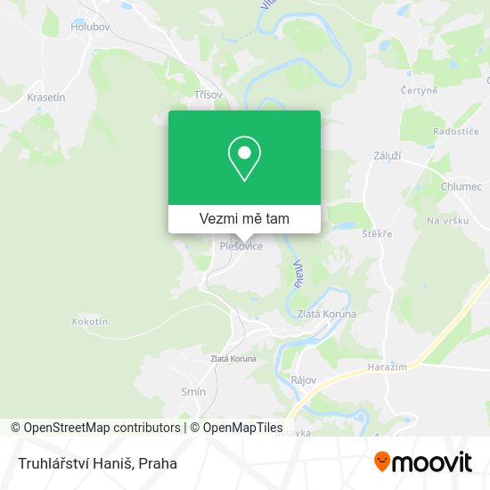 Truhlářství Haniš mapa