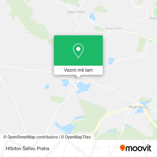 Hřbitov Šafov mapa