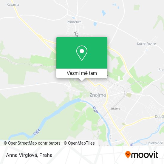 Anna Virglová mapa