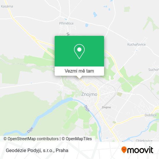 Geodézie Podyjí, s.r.o. mapa