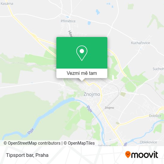 Tipsport bar mapa