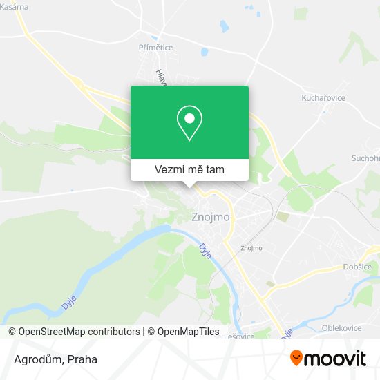 Agrodům mapa