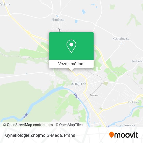 Gynekologie Znojmo G-Meda mapa