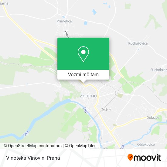 Vinoteka Vinovin mapa