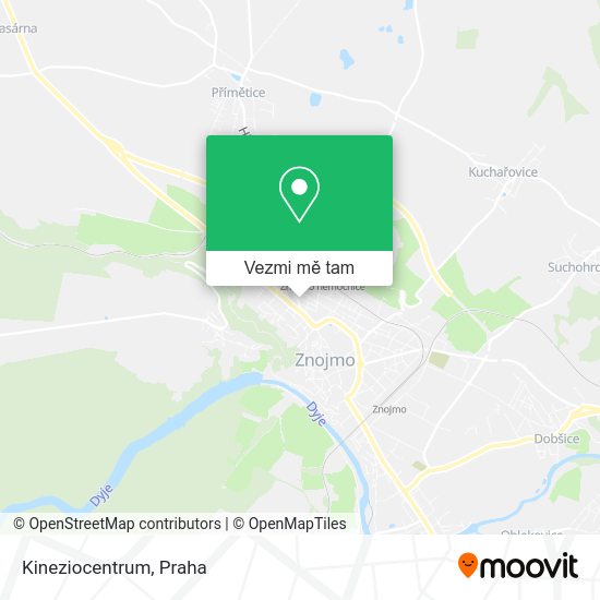 Kineziocentrum mapa