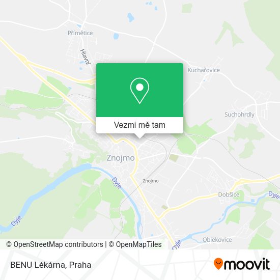BENU Lékárna mapa