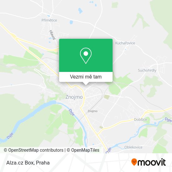 Alza.cz Box mapa