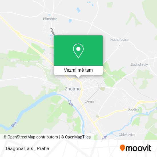 Diagonal, a.s. mapa