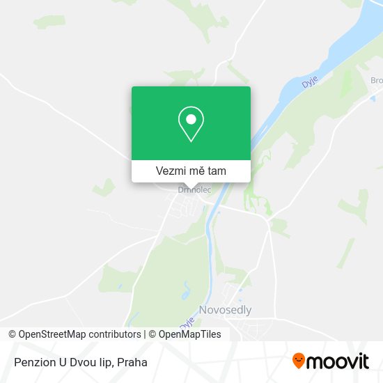 Penzion U Dvou lip mapa