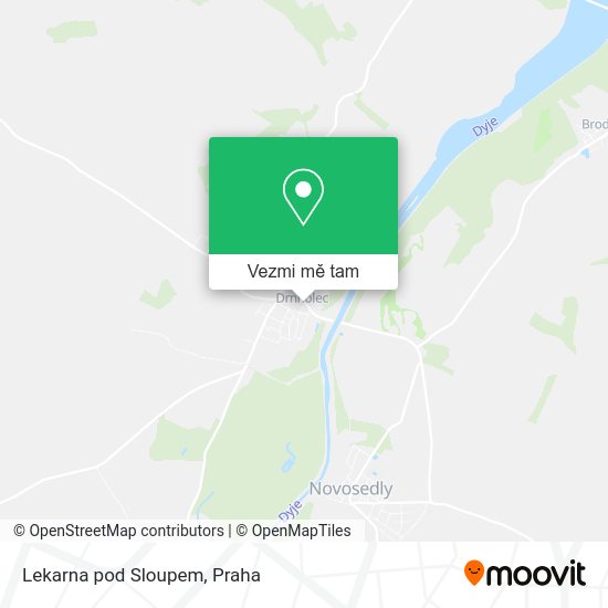 Lekarna pod Sloupem mapa
