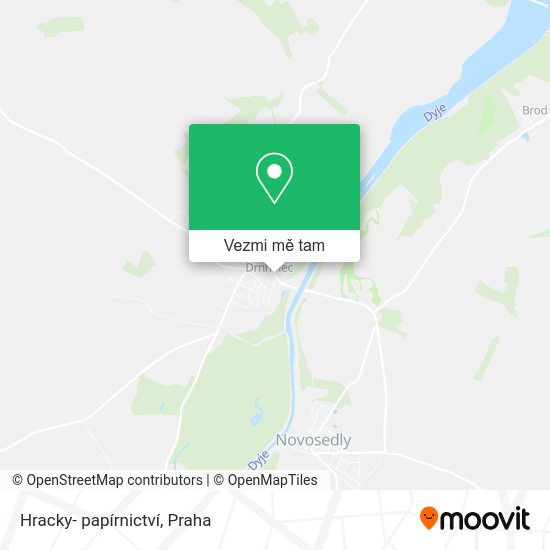 Hracky- papírnictví mapa