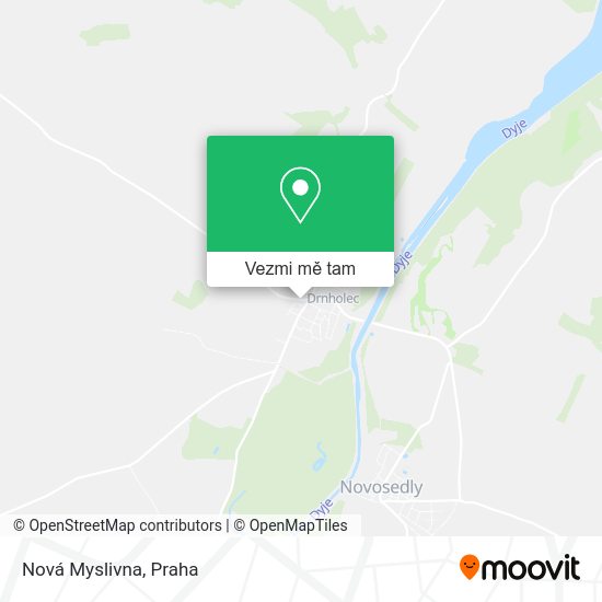 Nová Myslivna mapa