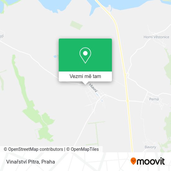 Vinařství Pitra mapa