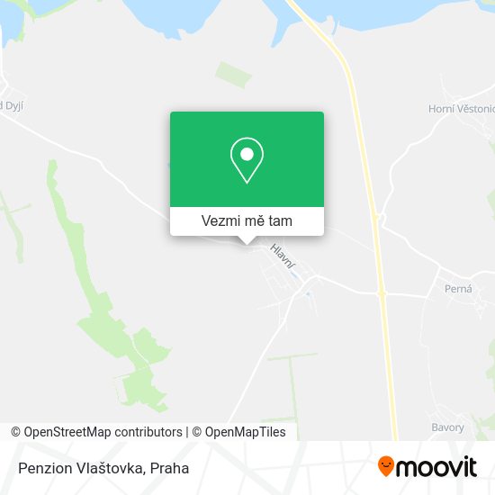 Penzion Vlaštovka mapa