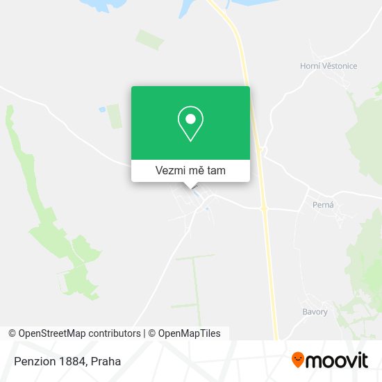 Penzion 1884 mapa