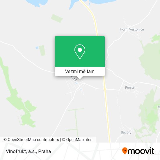 Vinofrukt, a.s. mapa