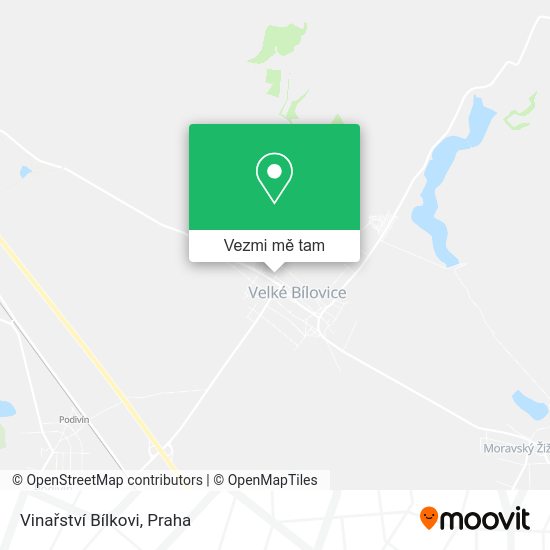 Vinařství Bílkovi mapa