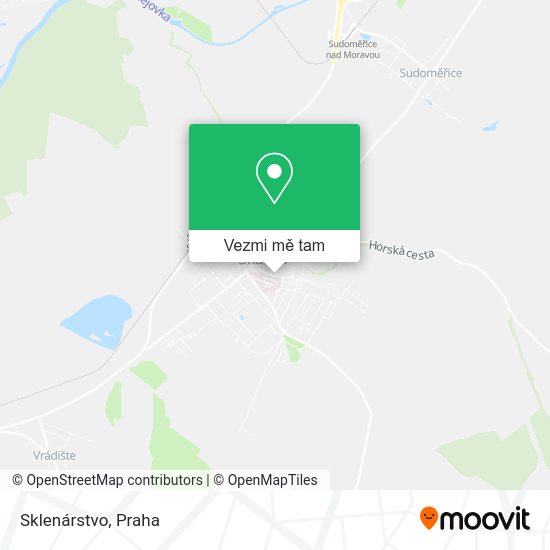Sklenárstvo mapa