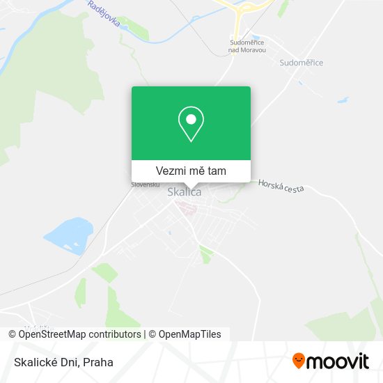 Skalické Dni mapa
