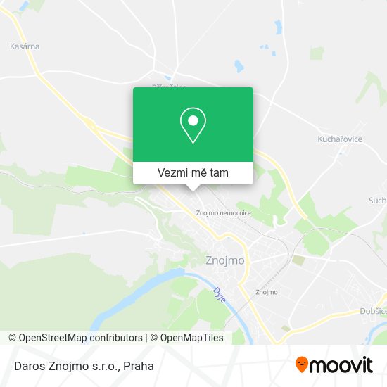 Daros Znojmo s.r.o. mapa