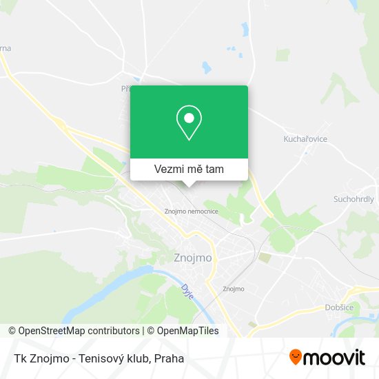 Tk Znojmo - Tenisový klub mapa