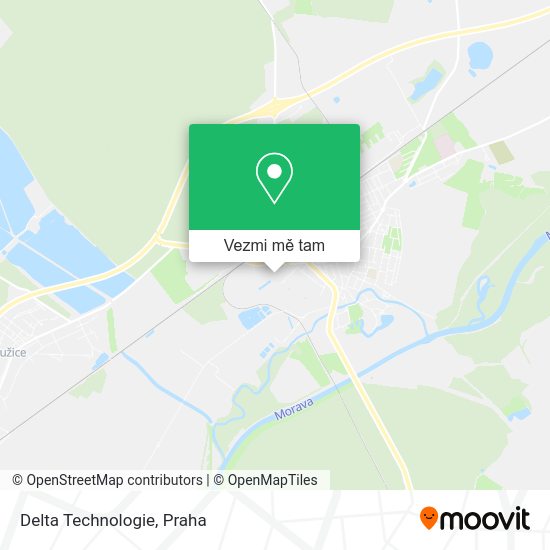 Delta Technologie mapa