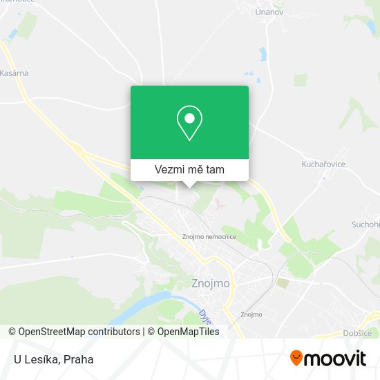 U Lesíka mapa