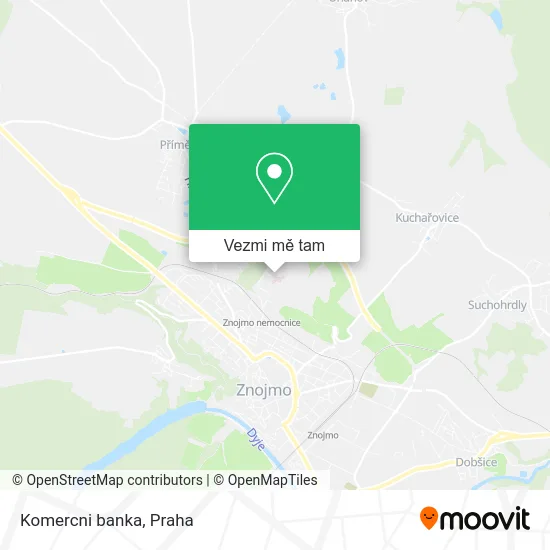 Komercni banka mapa