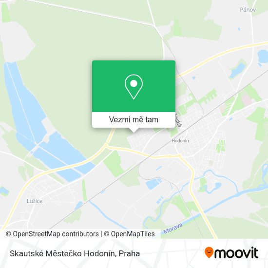 Skautské Městečko Hodonín mapa