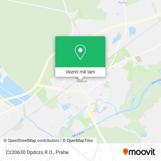 Cz20630 Dpdczs.R.O. mapa