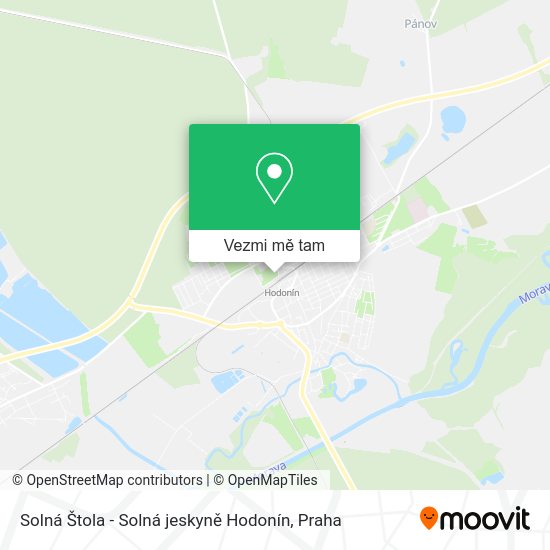 Solná Štola - Solná jeskyně Hodonín mapa