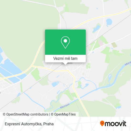 Expresní Automyčka mapa