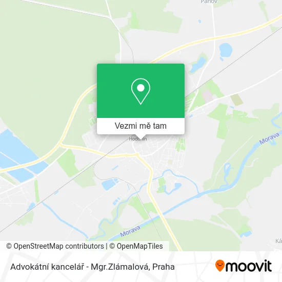 Advokátní kancelář - Mgr.Zlámalová mapa