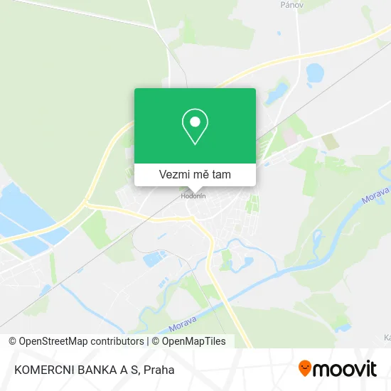 KOMERCNI BANKA A S mapa