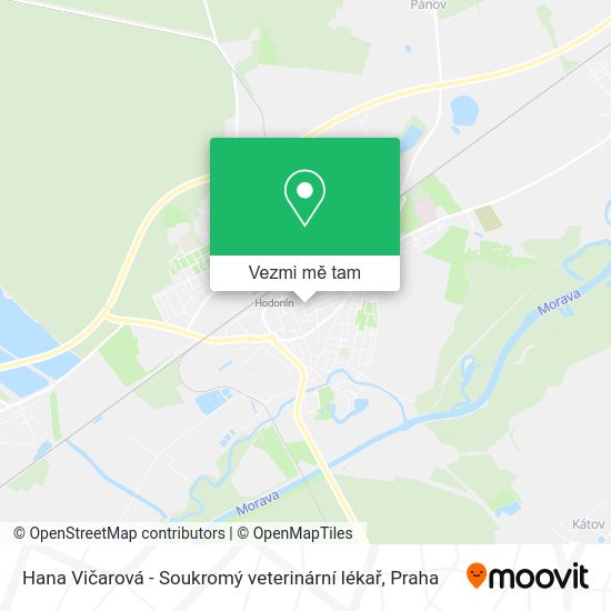 Hana Vičarová - Soukromý veterinární lékař mapa