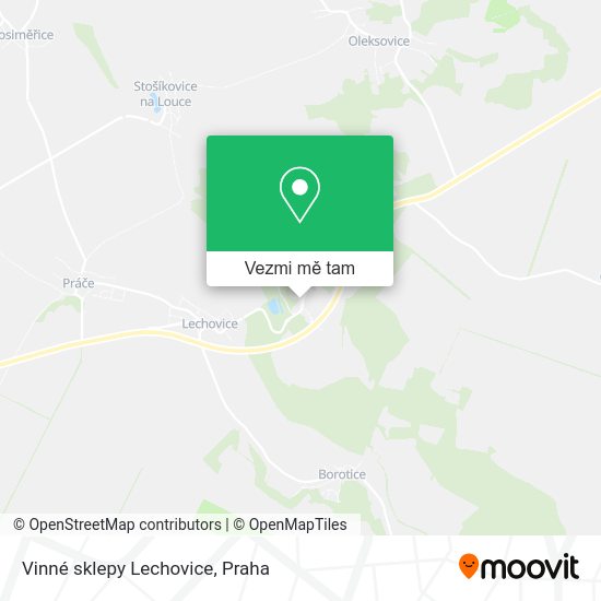 Vinné sklepy Lechovice mapa